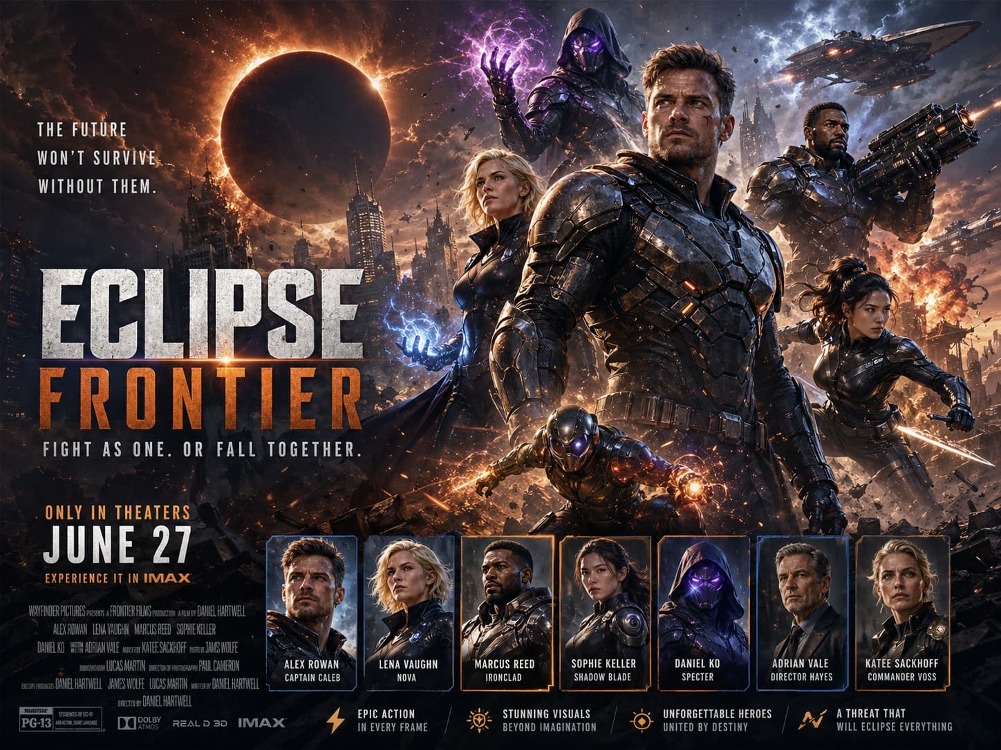 Hollywood Superhero Key Art